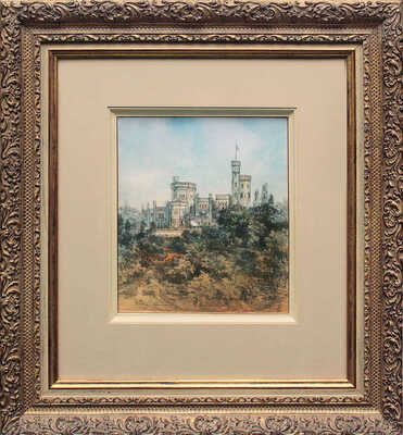 Шарлемань Адольф Иосифович. Пейзаж с замком 